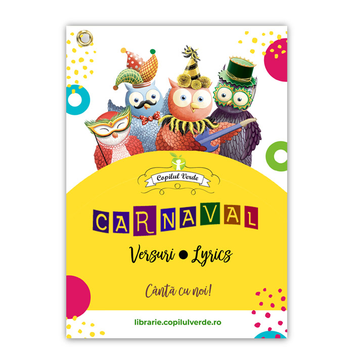 Libret Carnaval - A4 cartonat (broşură versuri cântece şi jocuri muzicale)